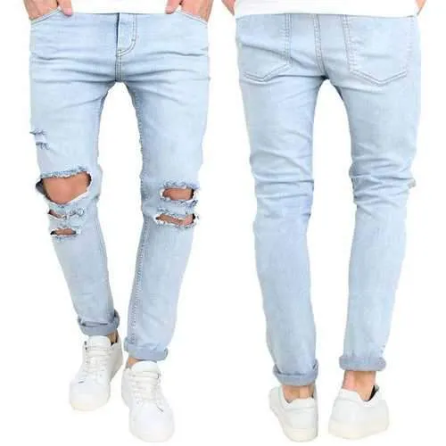 30-36 Fashion Holes Jeans