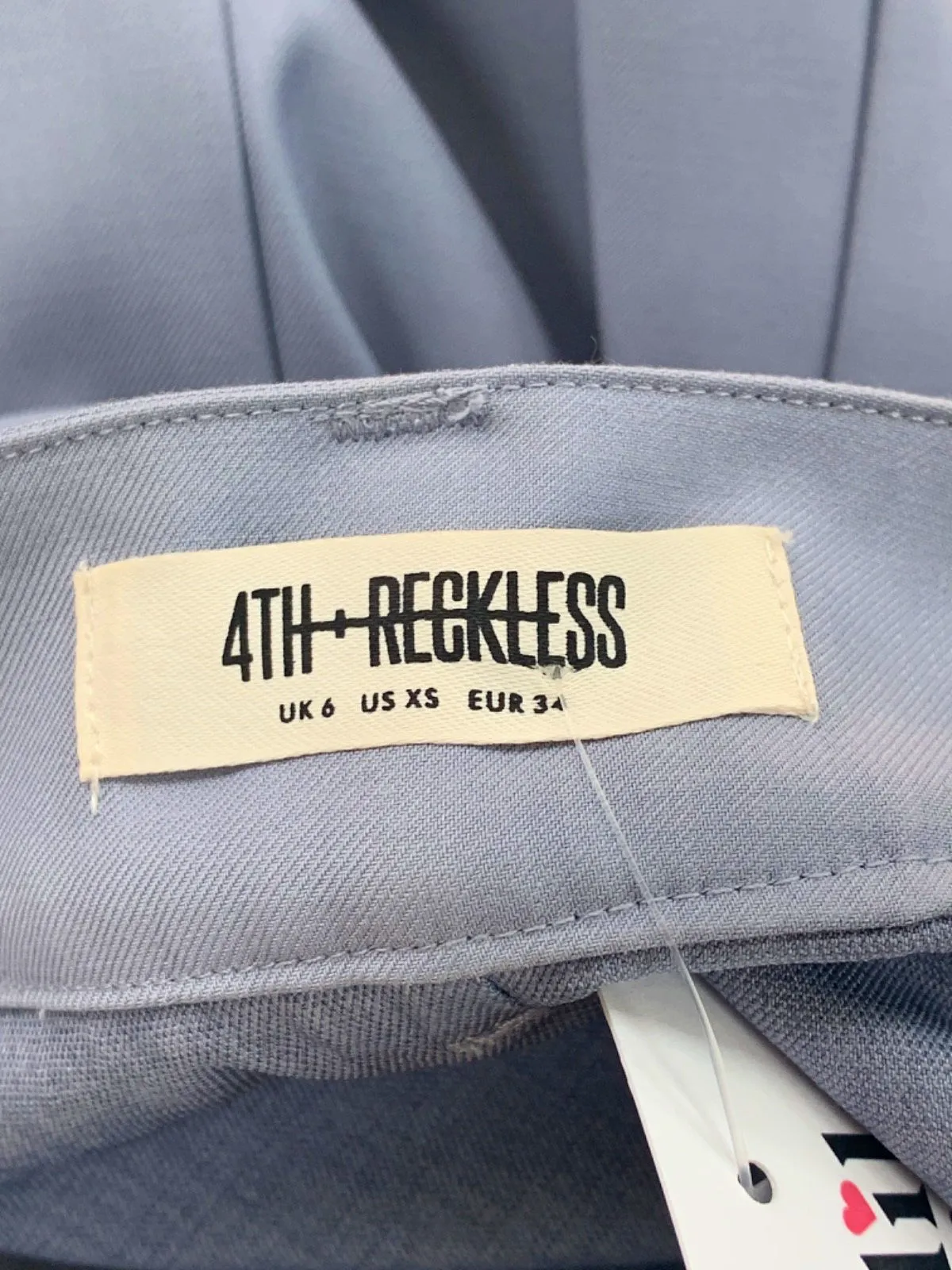 4TH & Reckless Blue Trousers UK 6