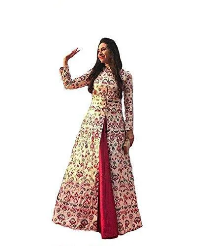 Aarna Fashion's New gowns for women party wear lehenga choli for women party wear salwar suits for women stitched dress materials for women navratri special Long Gown Printed gown