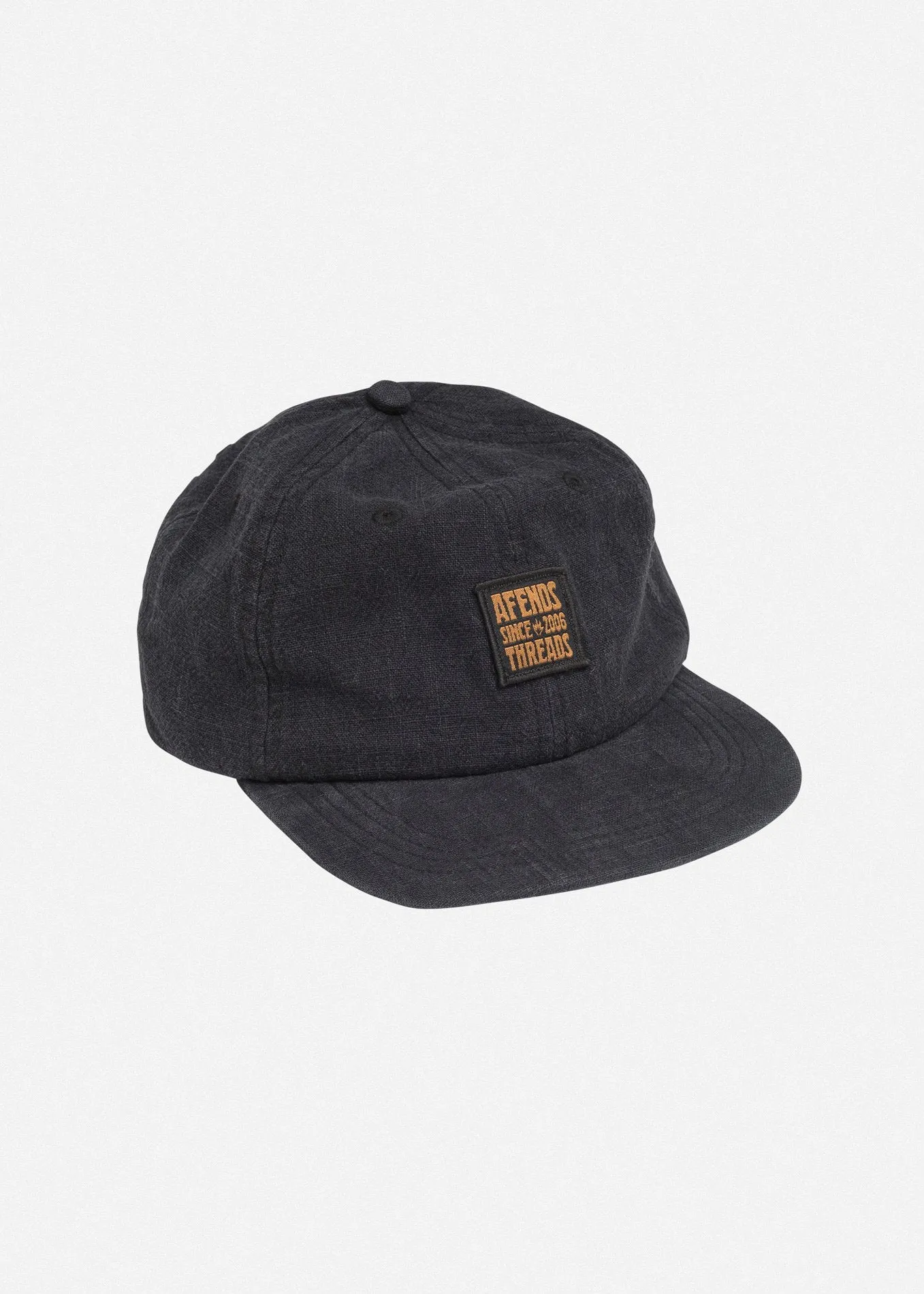 Afends Unisex Threads - Hemp Soft Brim 6 Panel Cap