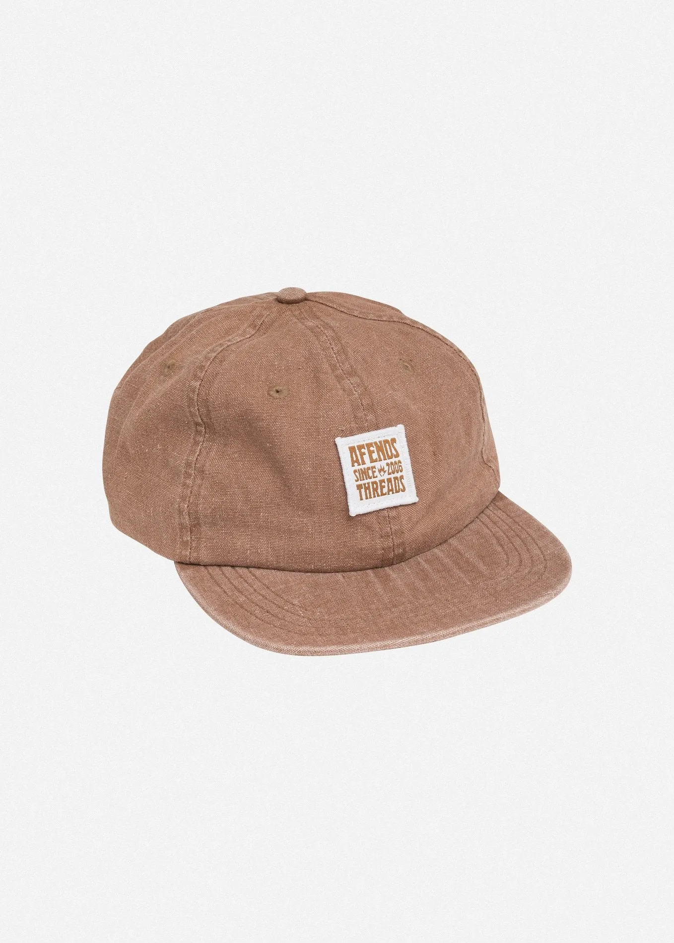 Afends Unisex Threads - Hemp Soft Brim 6 Panel Cap