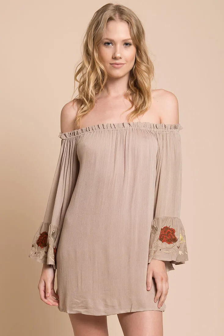 Aubree Loose Dress Taupe