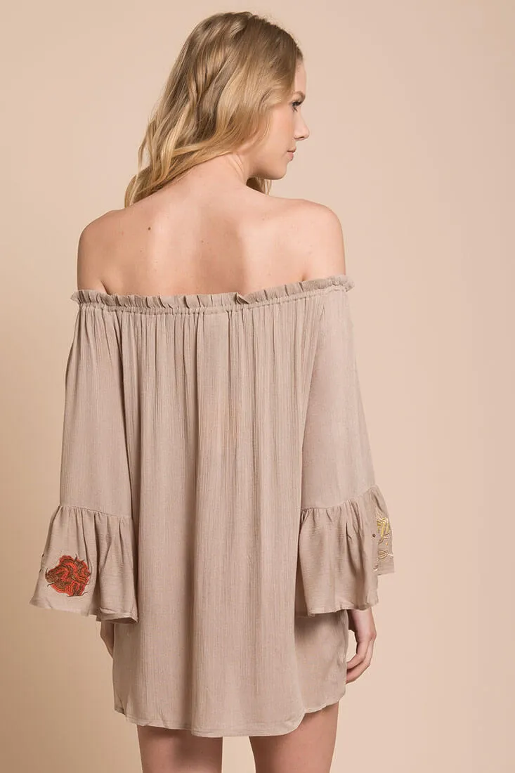 Aubree Loose Dress Taupe