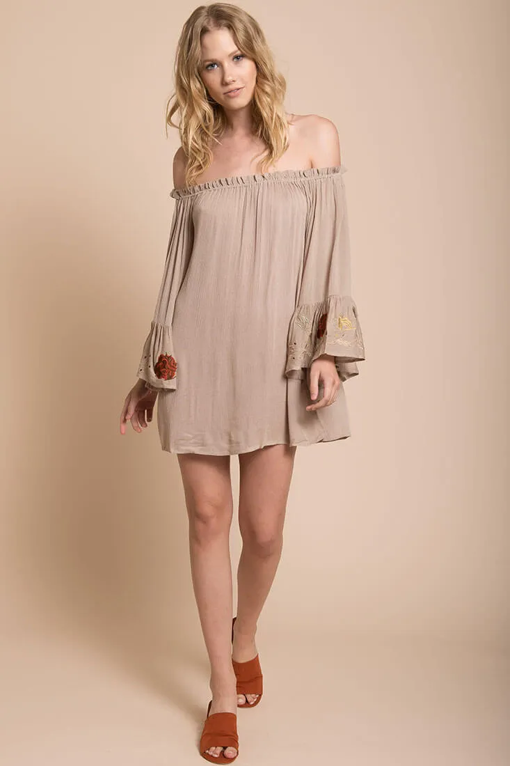 Aubree Loose Dress Taupe