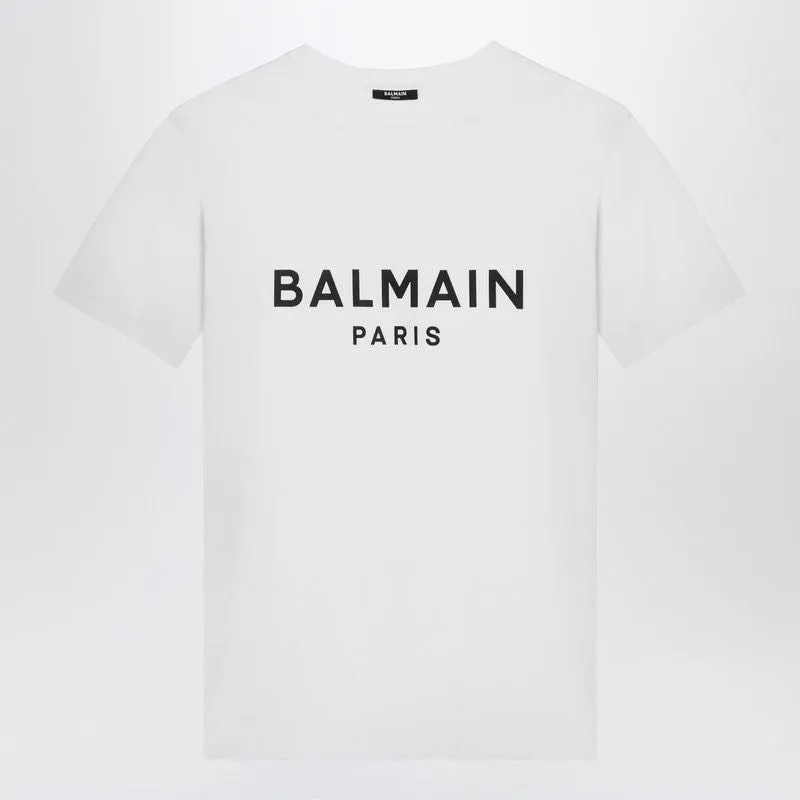 BALMAIN Organic Cotton Logo Tee