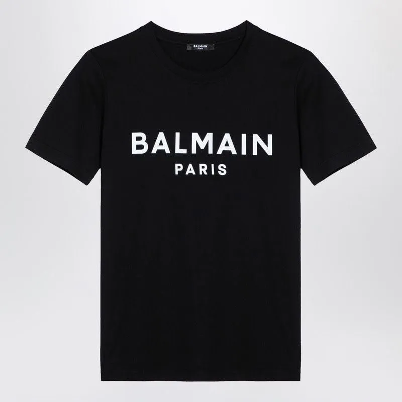 BALMAIN Organic Cotton Logo Tee