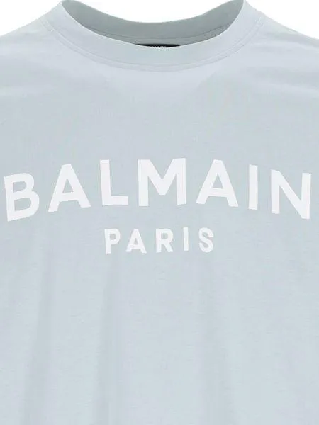 BALMAIN Organic Cotton Logo Tee