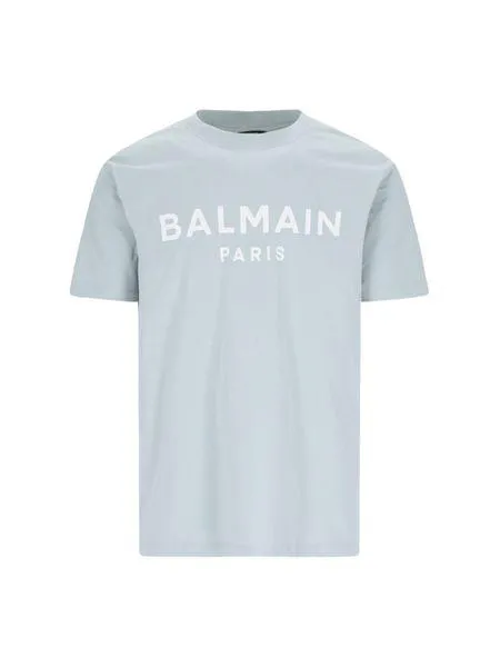 BALMAIN Organic Cotton Logo Tee