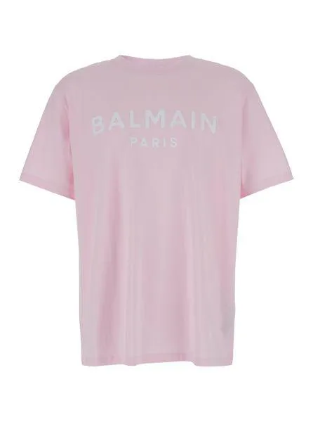 BALMAIN Organic Cotton Logo Tee