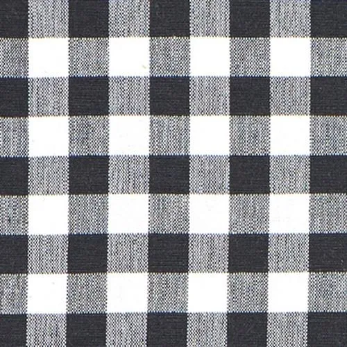 Black Gingham Fabric