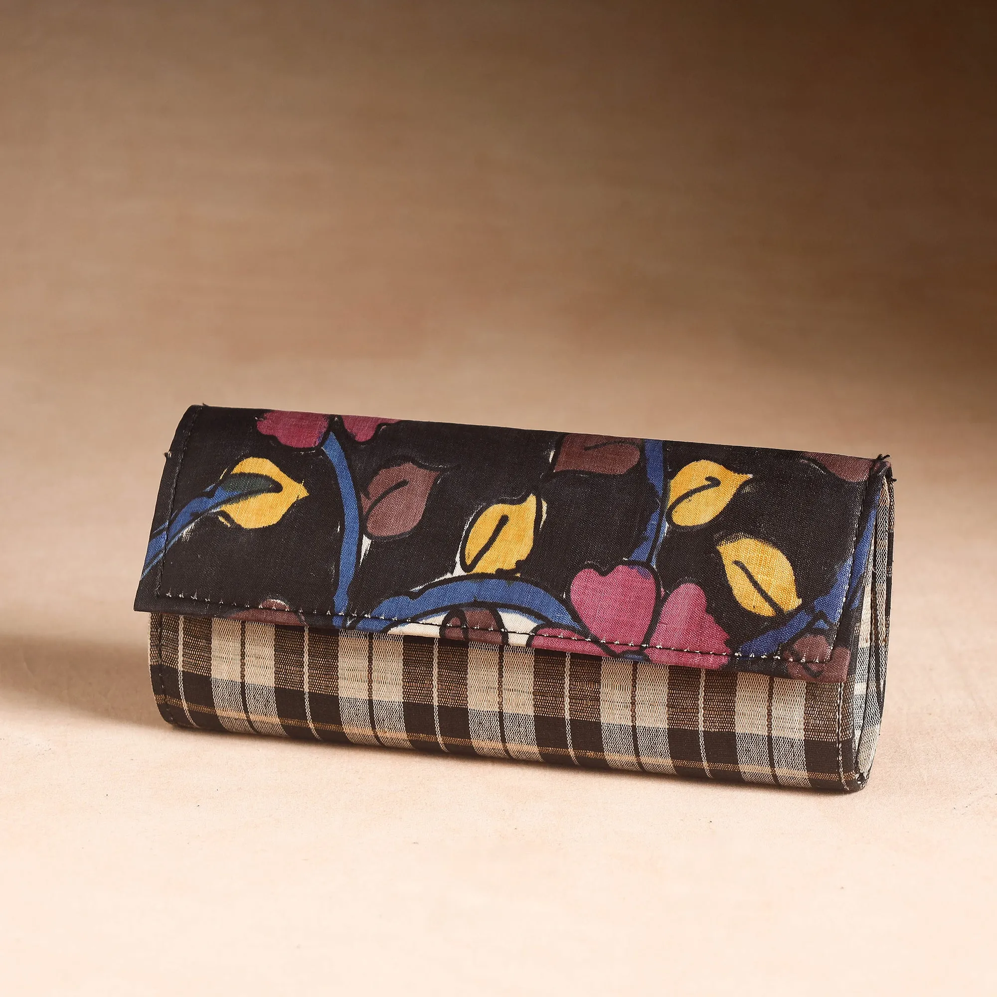 Black - Handcrafted Printed Cotton Clutch