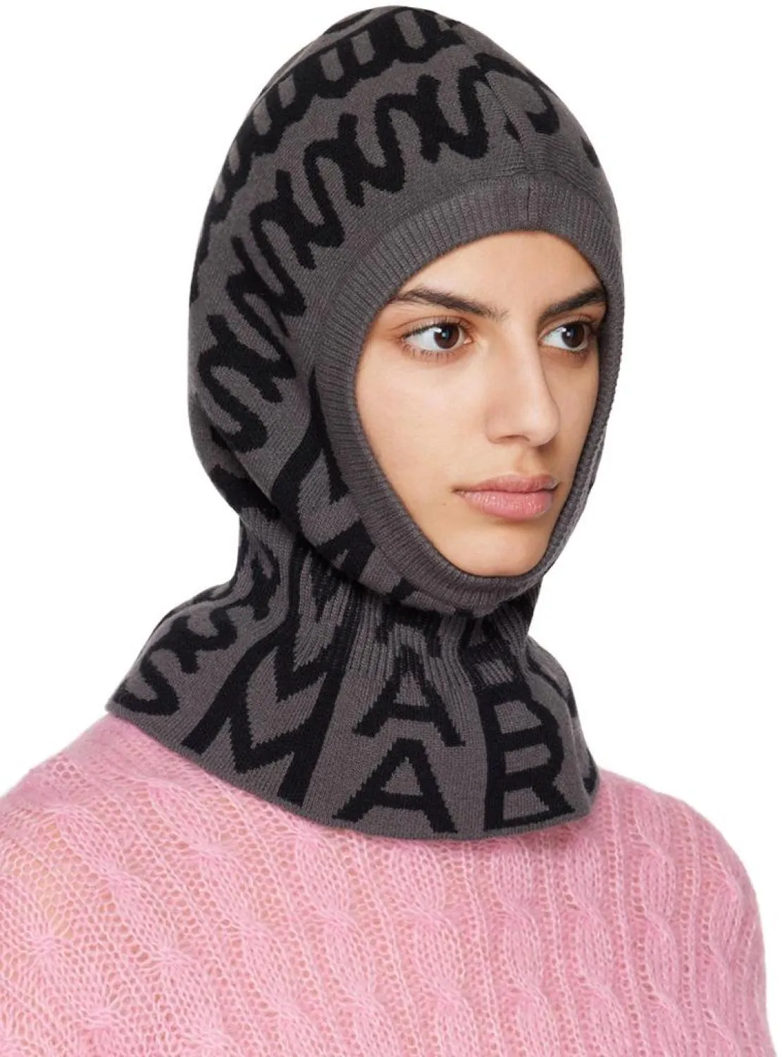 Black Monogram Balaclava