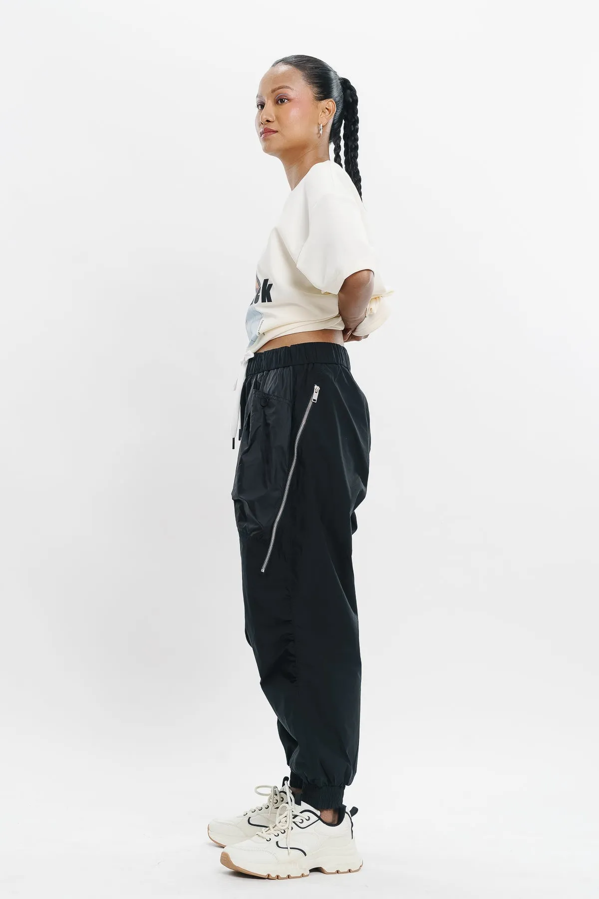 Black Urban Cargo Joggers