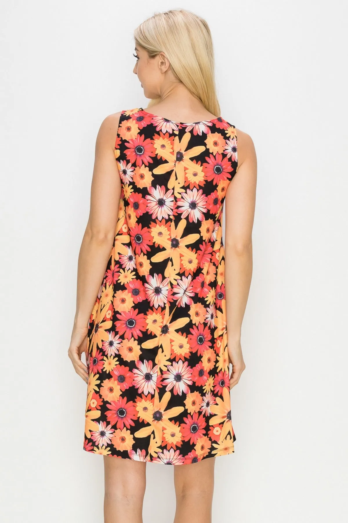 Blooming Flowers Printed A-line dress