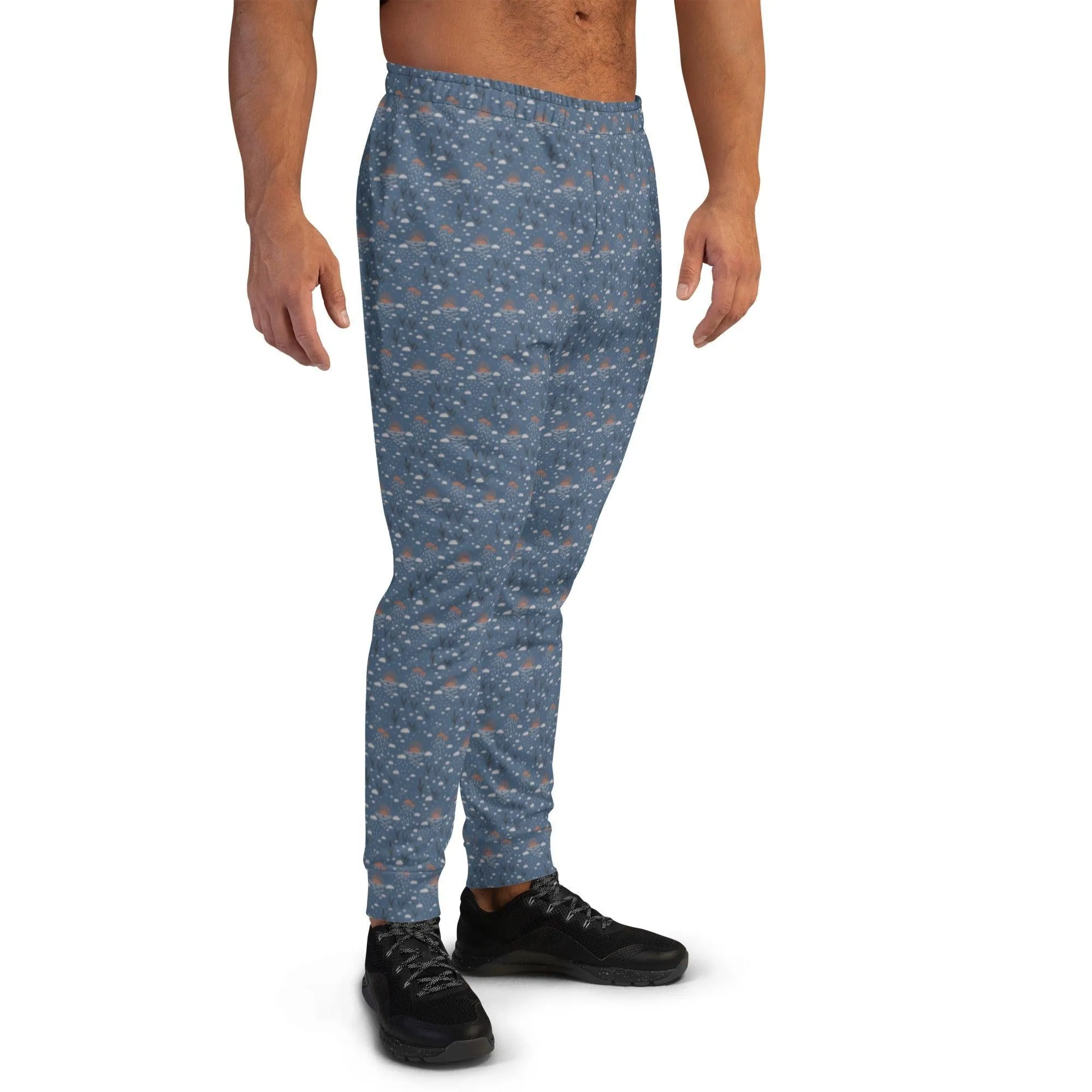 Blue Romantic Earth Men's Street Joggers