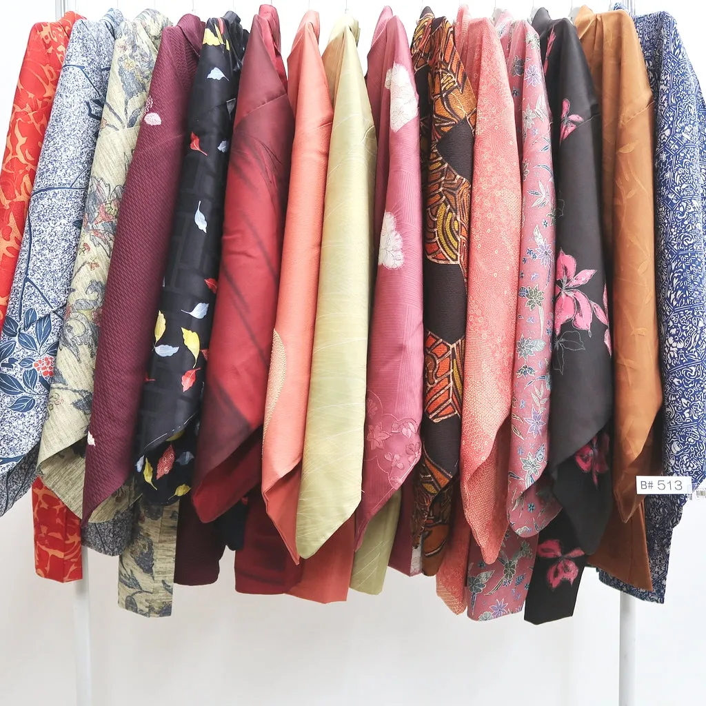 Bundle 15pcs Silk Haori Jacket Wholesale Bulk Free Shipping #513