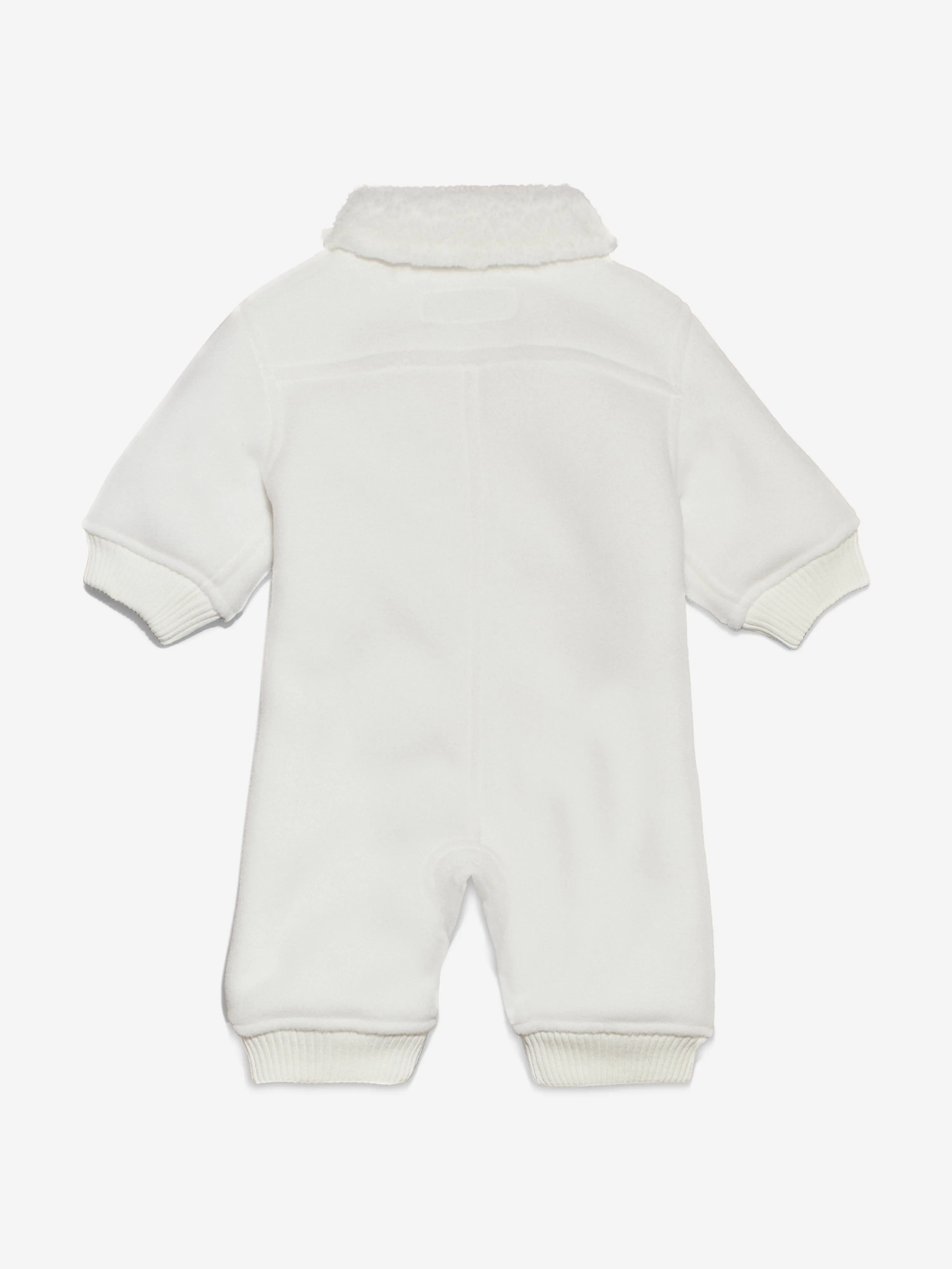 Calvin Klein Baby Sherpa Fleece Snowsuit in Ivory