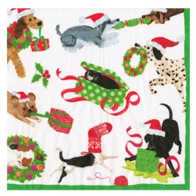 Caspari Christmas Mischief Cocktail Napkins - 20pk