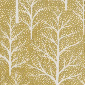 Caspari Cocktail Napkin Winter Trees - GOLD/WHITE