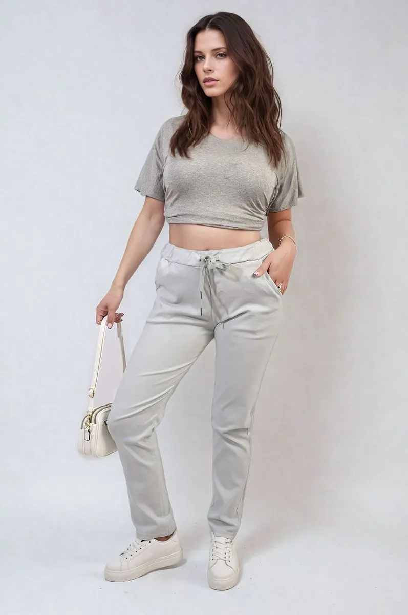 Casual Drawstring Trousers