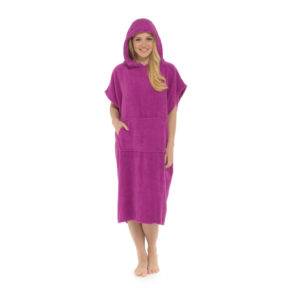 CityComfort Beach Towel for Adults Robes Women Men Cotton Towelling Poncho