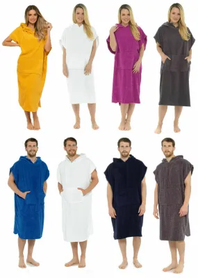 CityComfort Beach Towel for Adults Robes Women Men Cotton Towelling Poncho