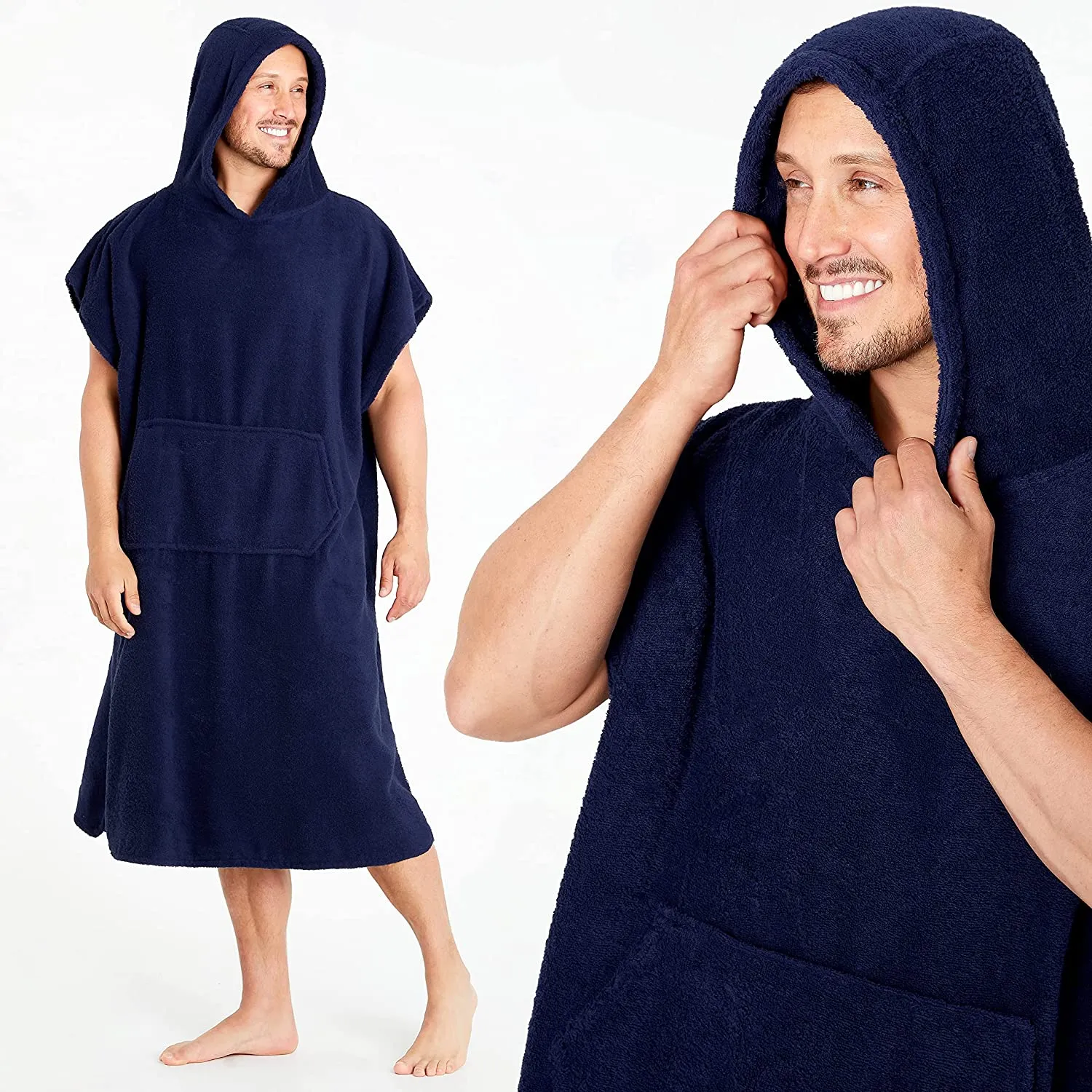 CityComfort Beach Towel for Adults Robes Women Men Cotton Towelling Poncho