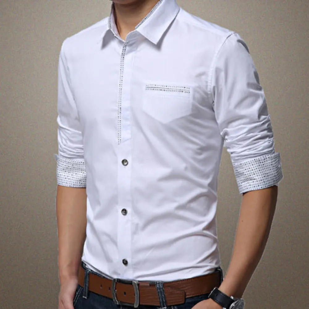 Contrast Pocket & Cuff Shirt