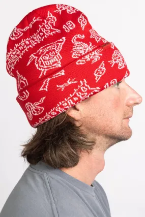 CORDUROY - FLASH BEANIE RED