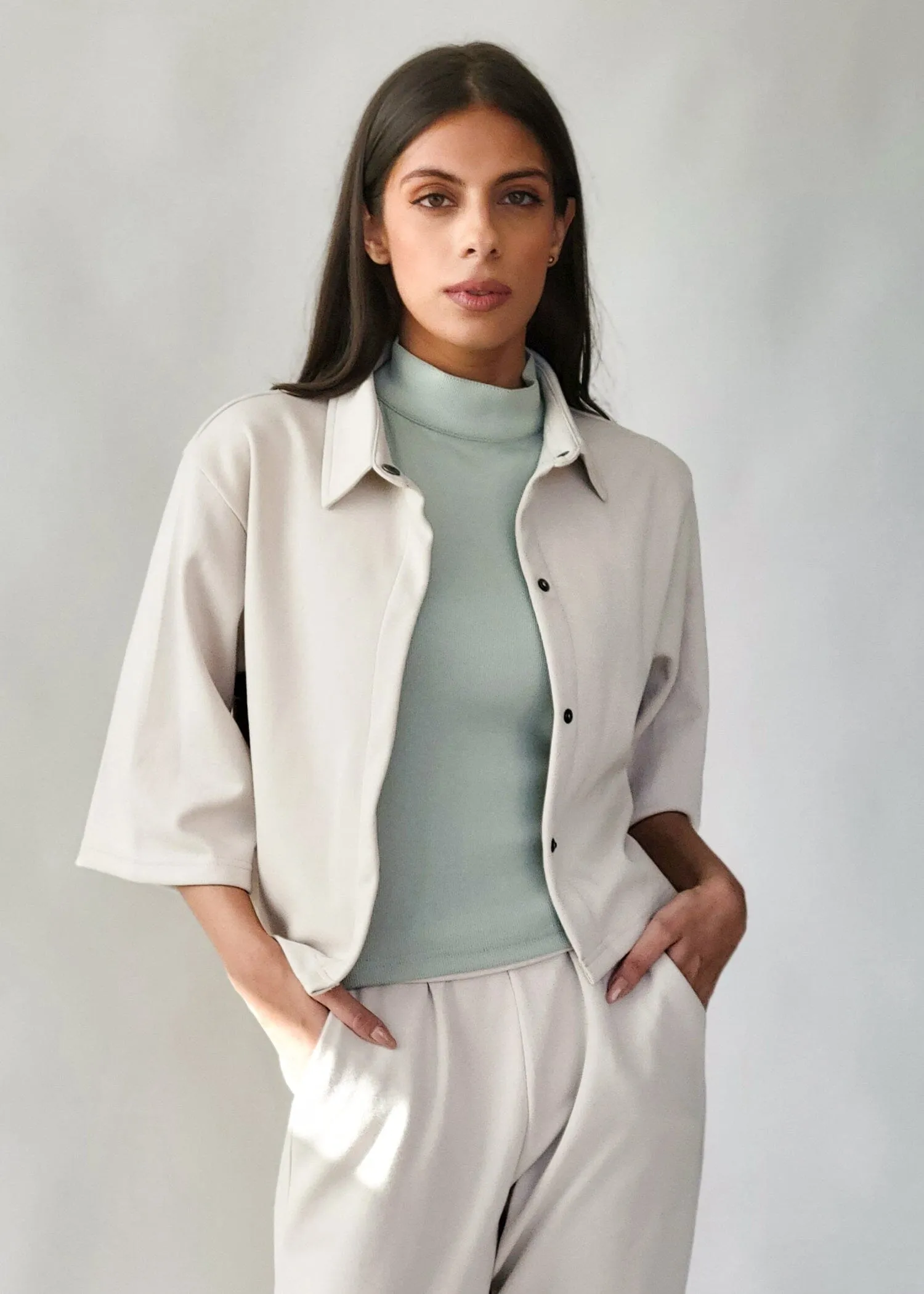 Cropped Structure Jacket