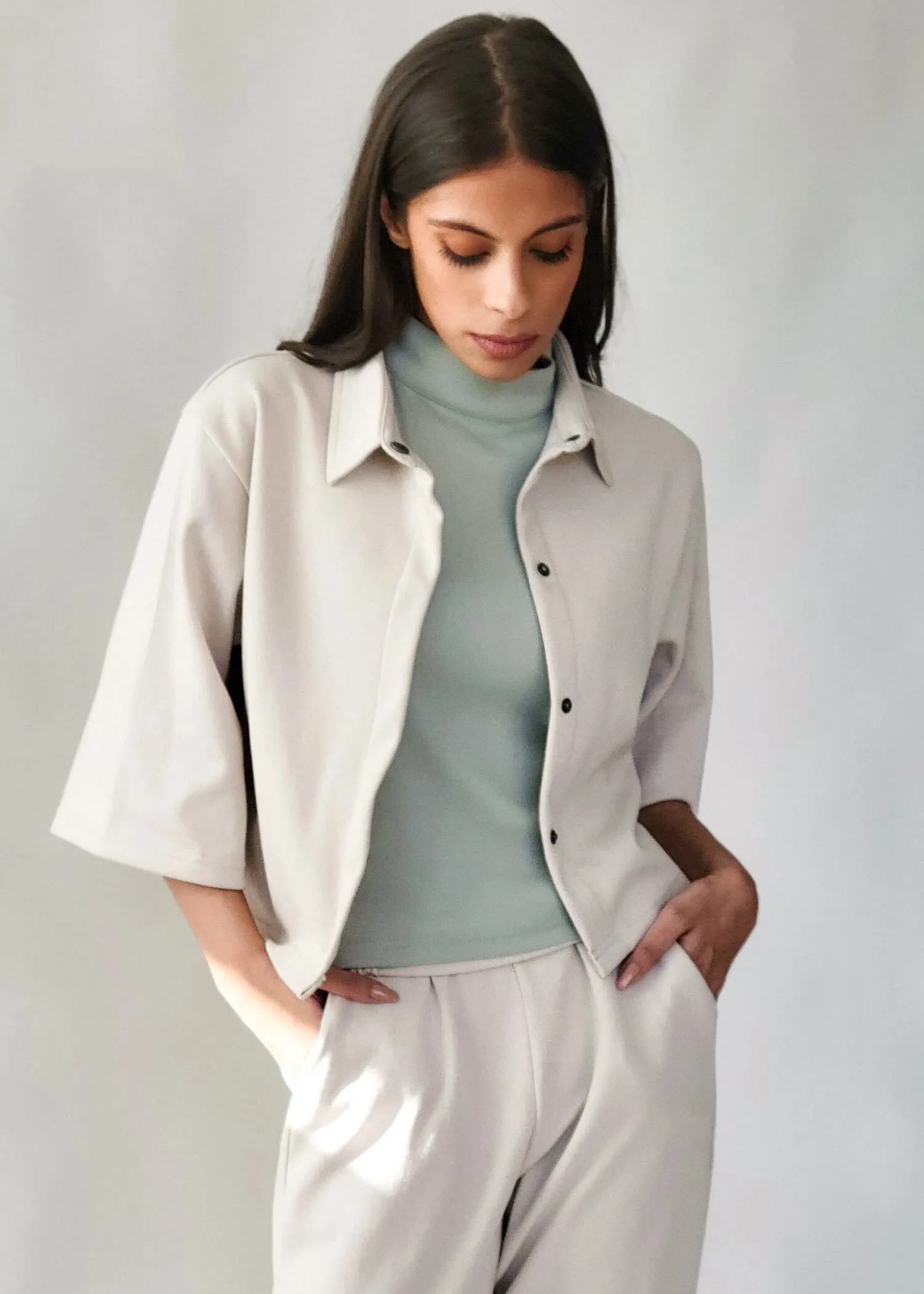 Cropped Structure Jacket