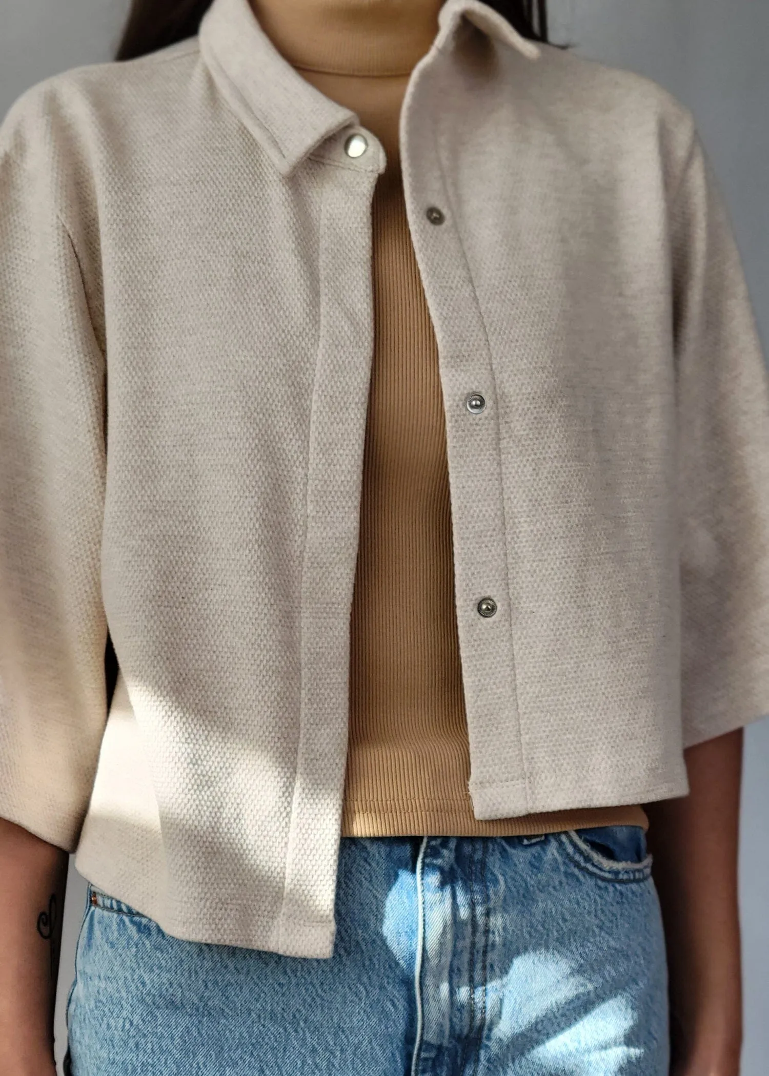 Cropped Structure Jacket