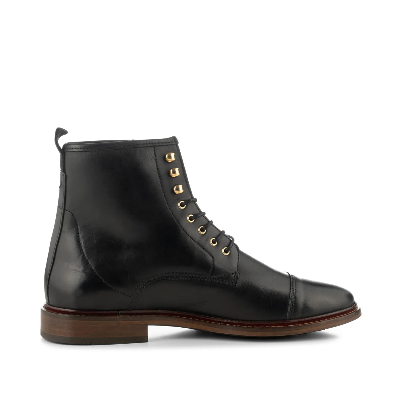 Curtis boot leather - BLACK