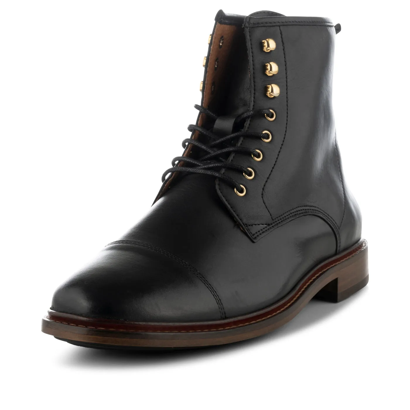 Curtis boot leather - BLACK