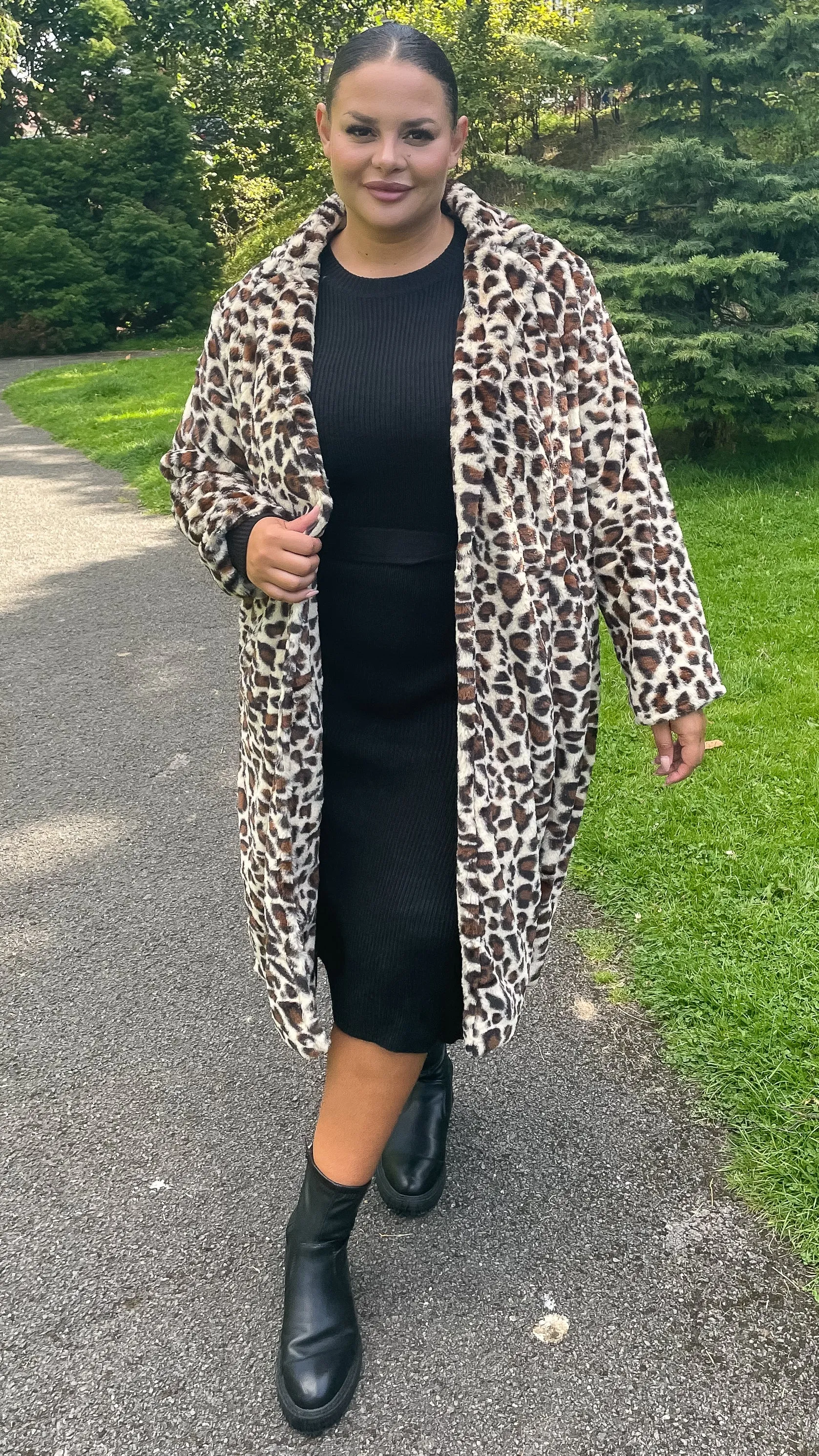 CurveWow Leopard Print Coat