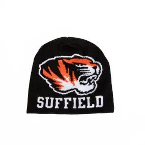 ES Sports Knit Hat in Black with Suffield Academy