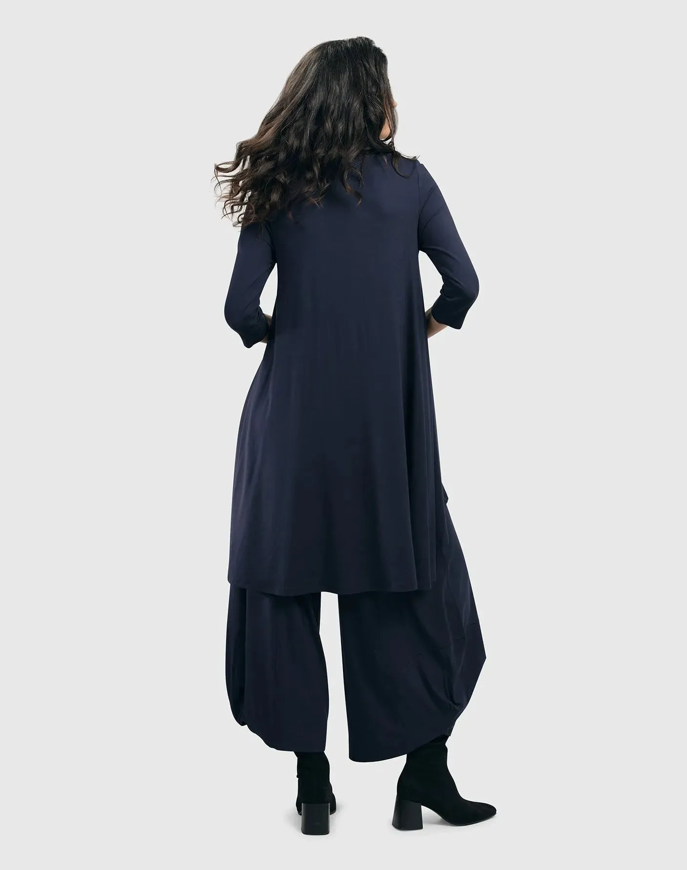 Essential Swing Tunic Top, Navy