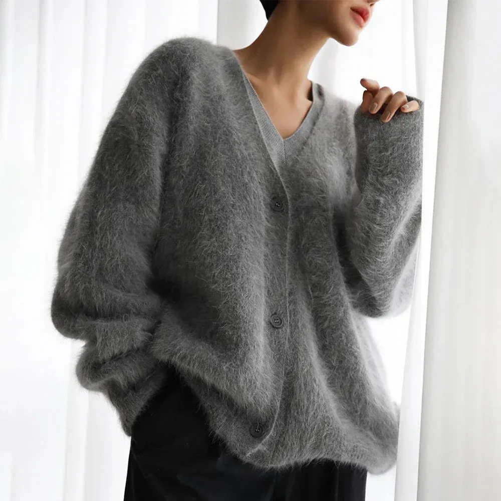 Fashion Autumn Long New Casual Knitted Loose Sleeve Winter Jacket