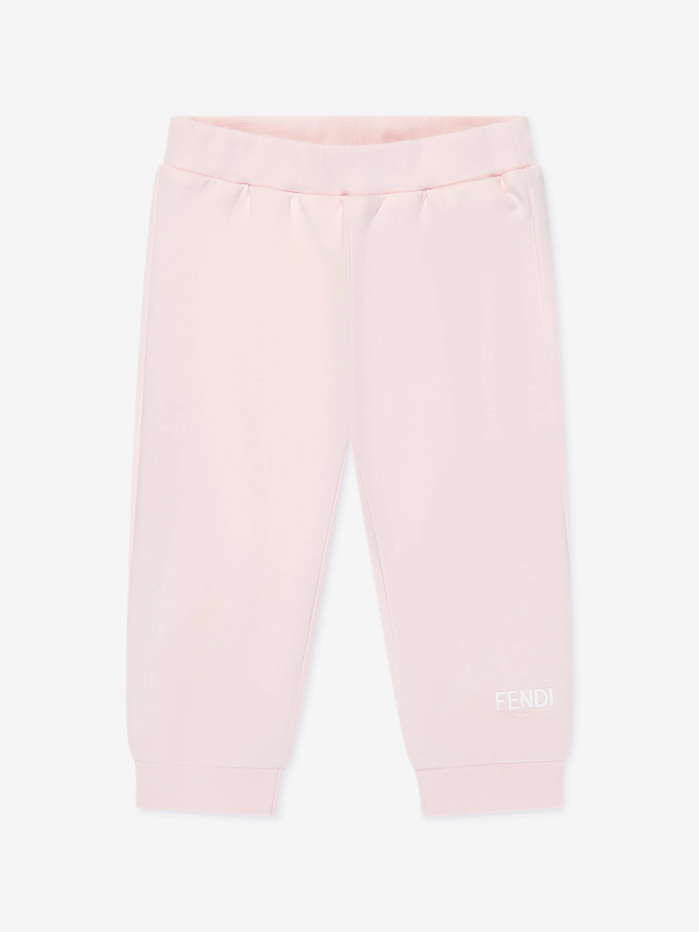 Fendi Baby Girls Logo Joggers in Pink