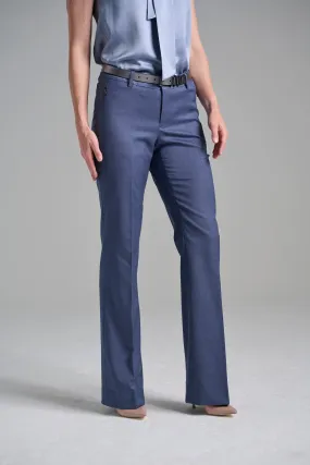 Flare Trouser - Denim Blue Mélange