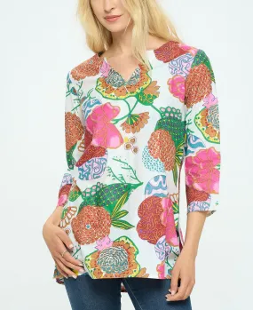 Floral Gardens Kurta Tunic Top