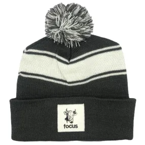 Focus Cow Winter Hat - White Stripe