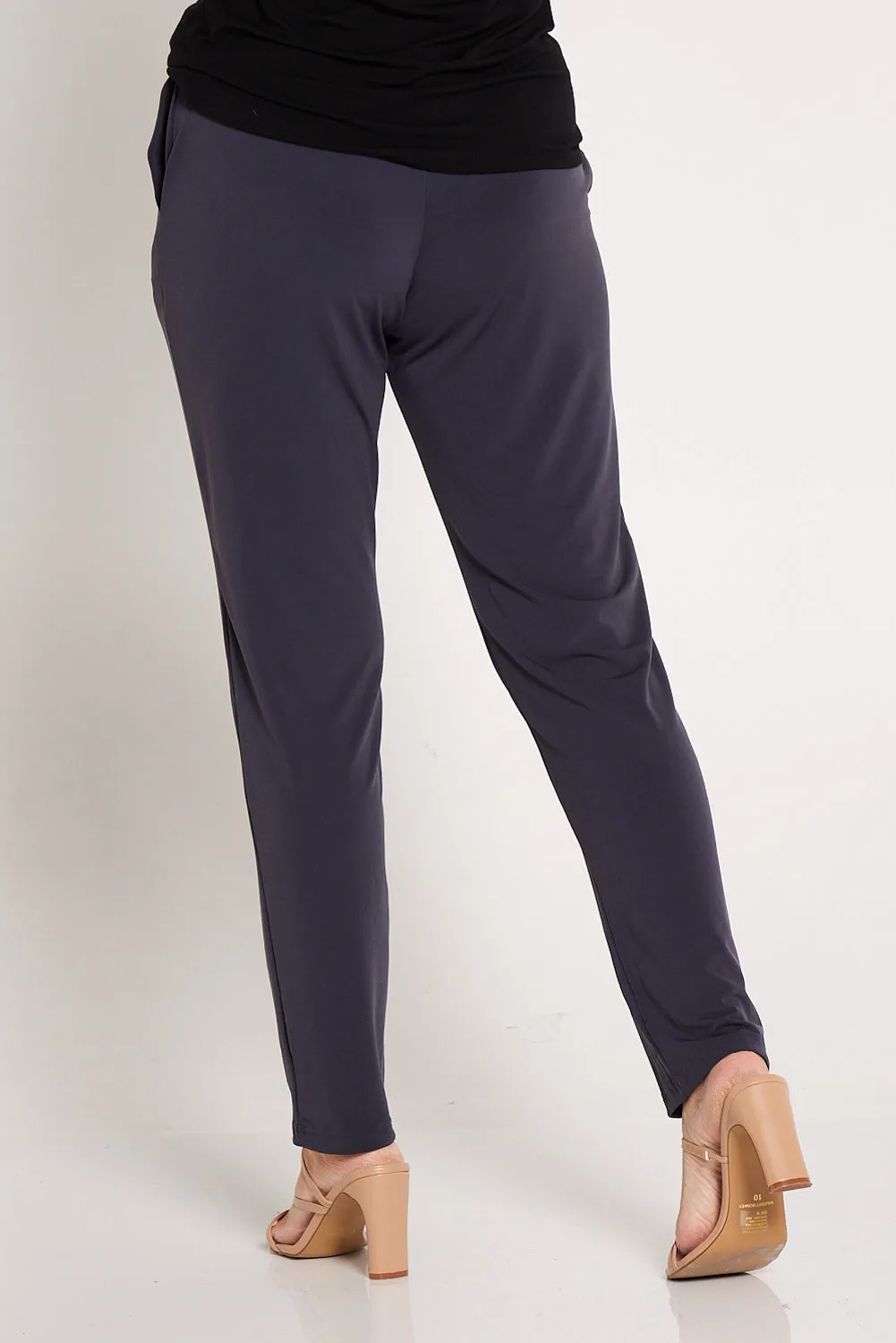 Gianna Pocket Pants - Charcoal