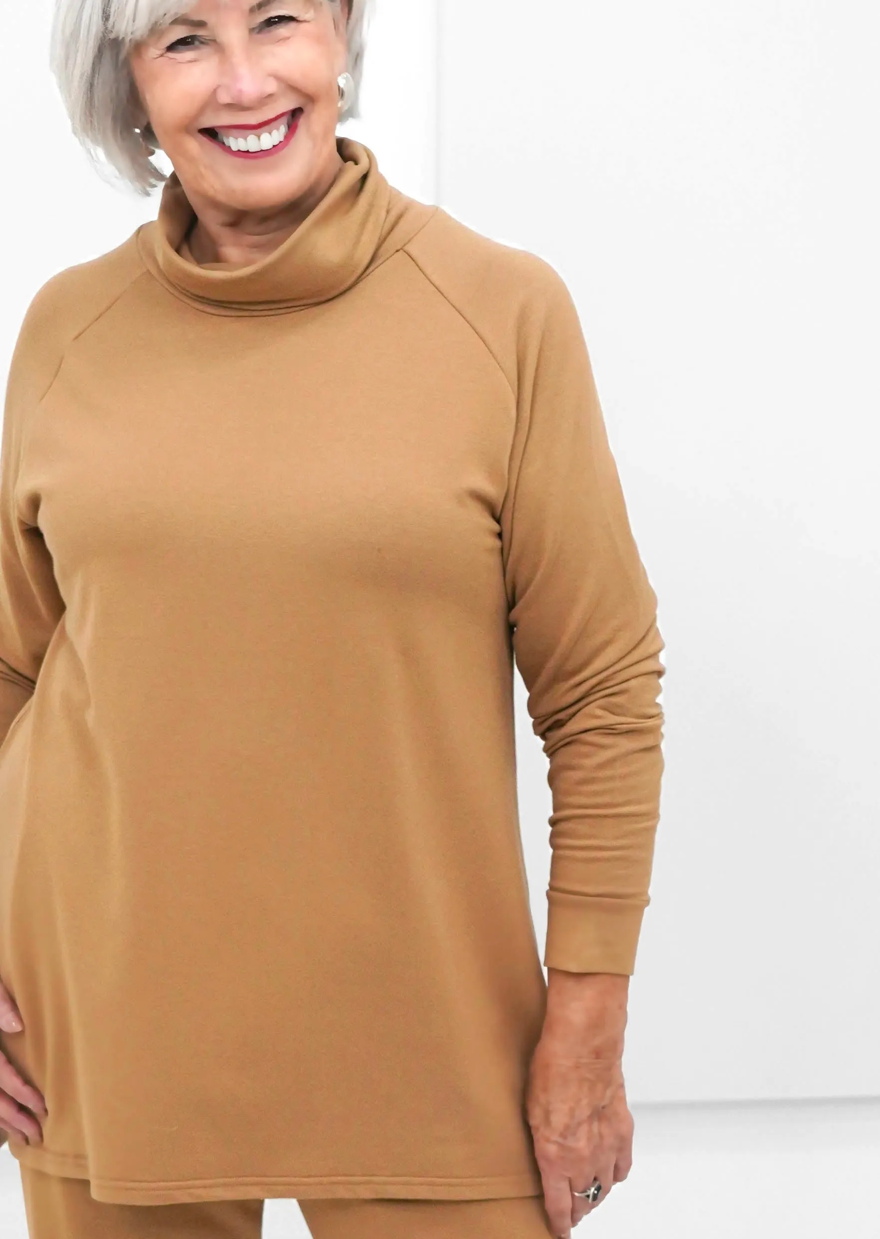 Gilmour - Mock Neck Raglan Tunic -SALE