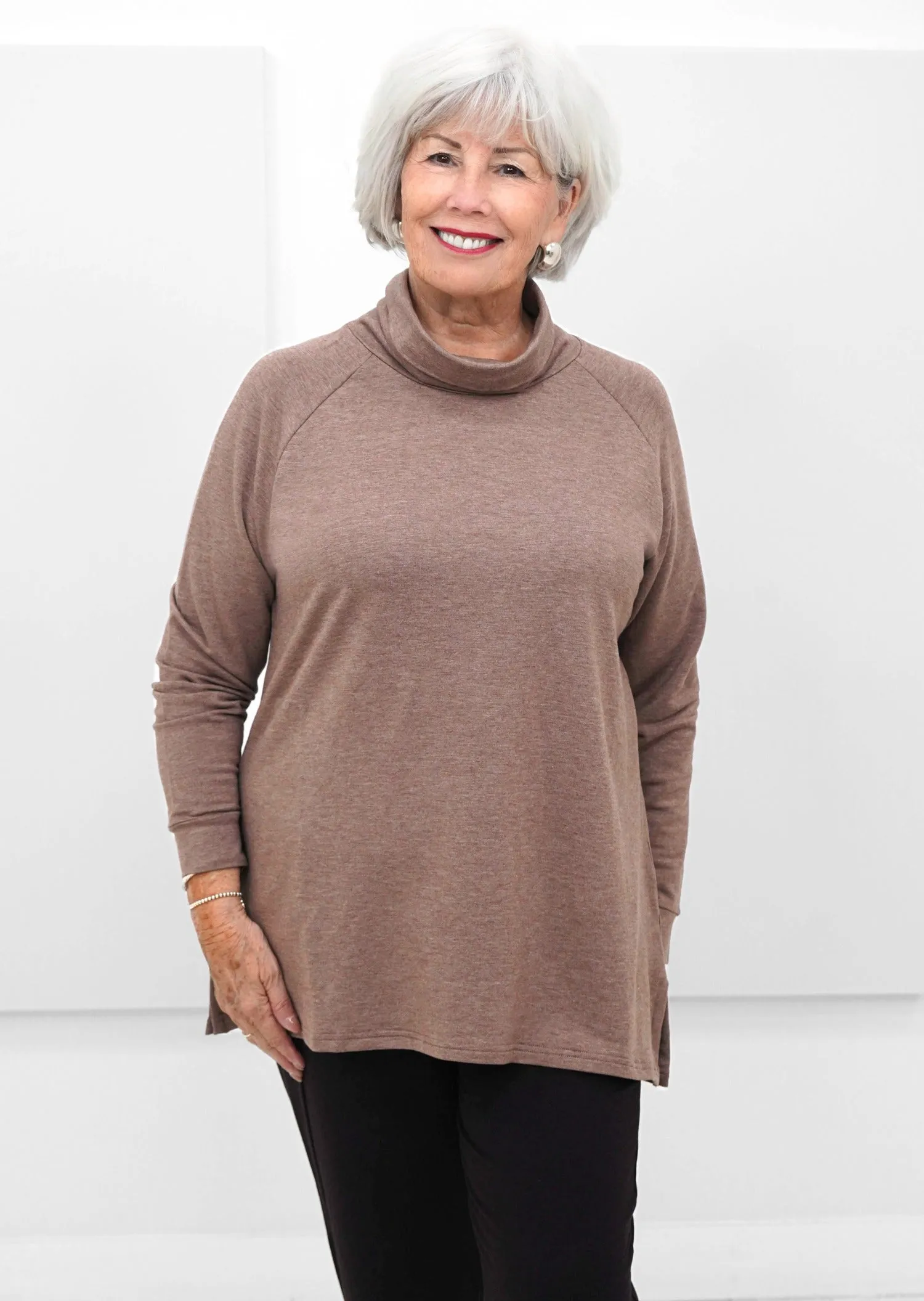 Gilmour - Mock Neck Raglan Tunic -SALE