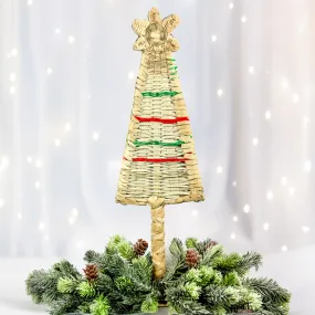 Grass-Woven Christmas Tree