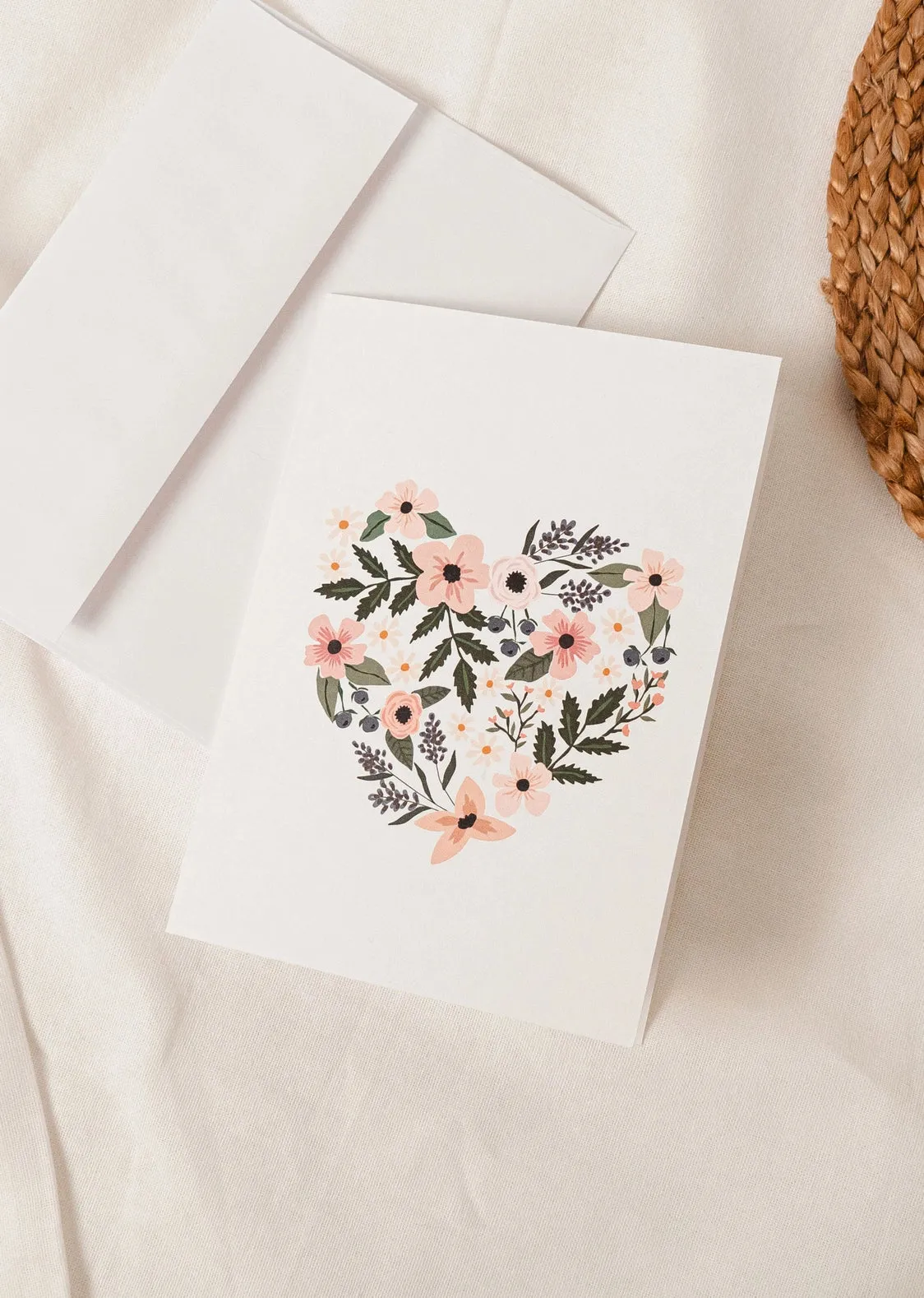 Heart Full of Flowers Greeting Card