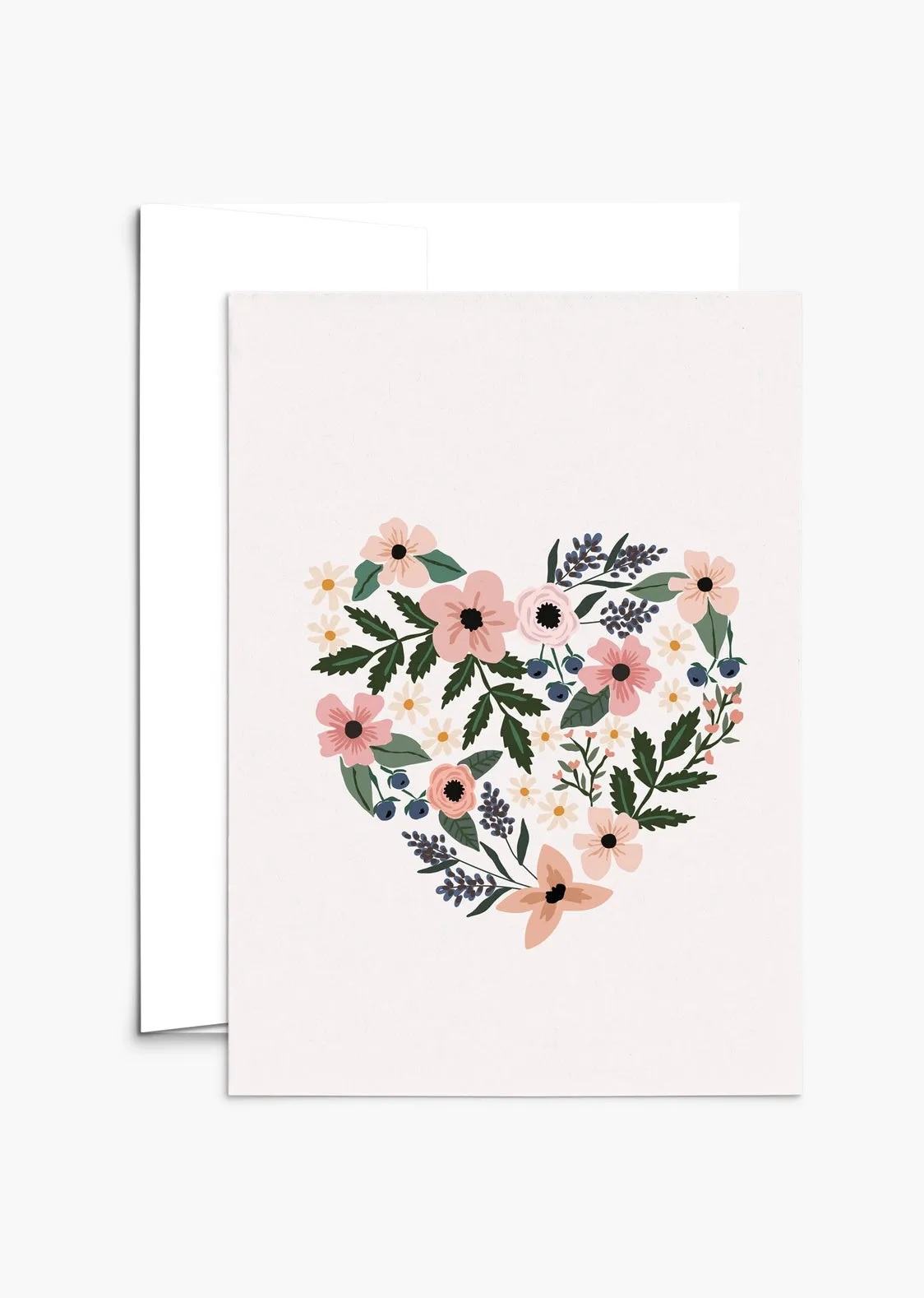 Heart Full of Flowers Greeting Card