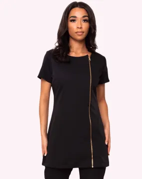 Hero Round Neck Tunic - Black