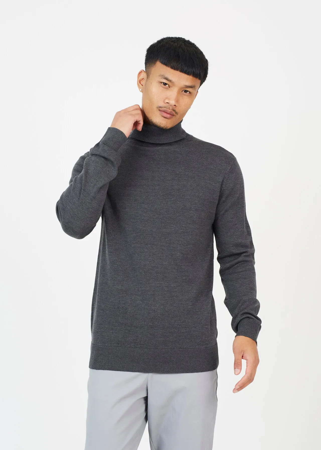 HIGH ROLL NECK JUMPER